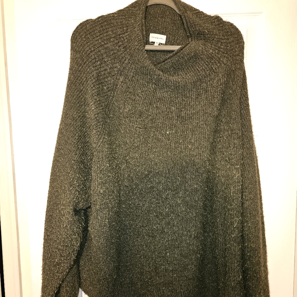 Thread & Supply Olive Cowl Neck Sweater